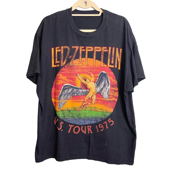 Led zeppelin Other - Led Zeppelin US Tour 1975 Concert T Size XL